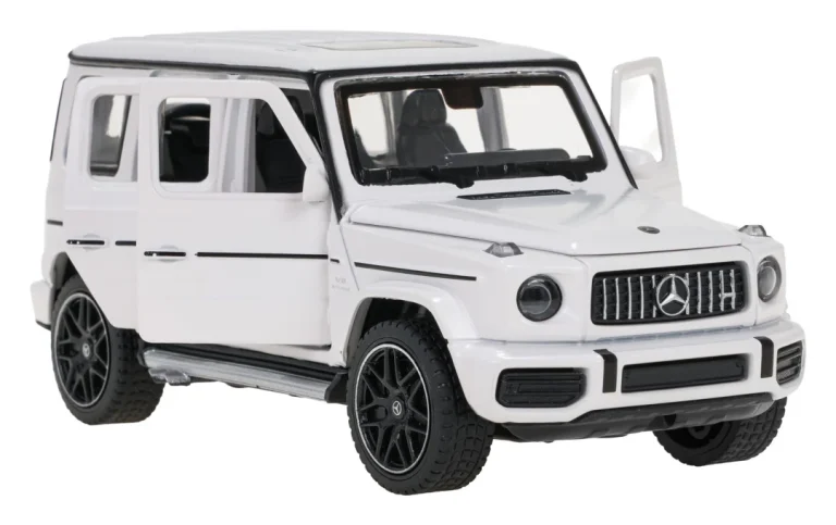 Metalni Automobil 1:32 Mercedes Benz Amg G63 Sa Zvukom, Bijeli Rastar 10