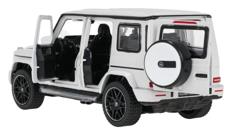 Metalni Automobil 1:32 Mercedes Benz Amg G63 Sa Zvukom, Bijeli Rastar 12