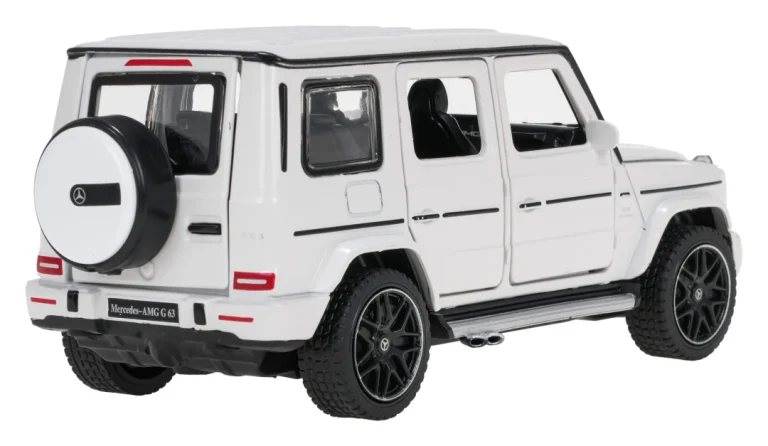 Metalni Automobil 1:32 Mercedes Benz Amg G63 Sa Zvukom, Bijeli Rastar 4