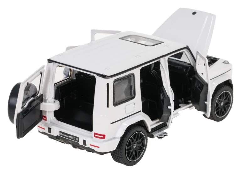 Metalni Automobil 1:32 Mercedes Benz Amg G63 Sa Zvukom, Bijeli Rastar 8