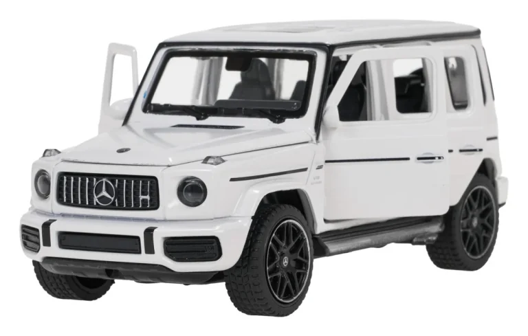 Metalni Automobil 1:32 Mercedes Benz Amg G63 Sa Zvukom, Bijeli Rastar 9