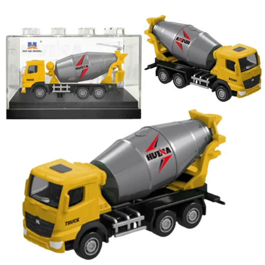 Metalni Kolekcionarski Model Miješalice Za Beton Huina žuta 1:80 1