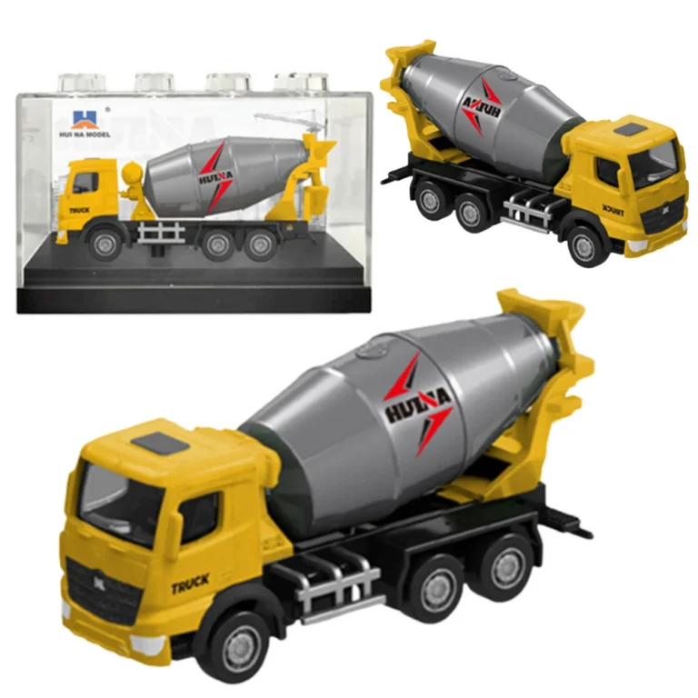 Metalni Kolekcionarski Model Miješalice Za Beton Huina žuta 1:80 1