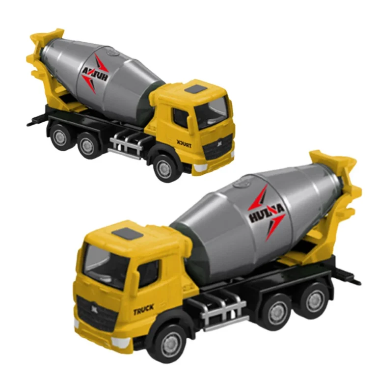 Metalni Kolekcionarski Model Miješalice Za Beton Huina žuta 1:80 2