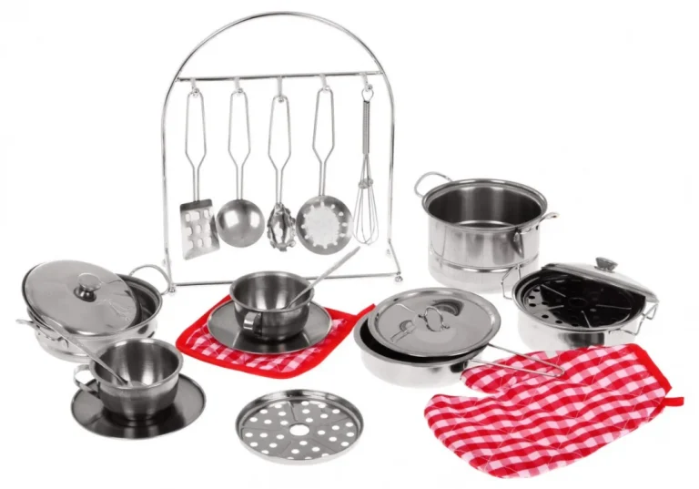 Metalni Kuhinjski Set S Keceljom I Rukavicom, 23 Kom, 3+ 2