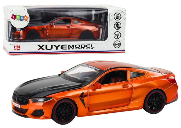 Metalni Sportski Auto 1:24 S Trenjem, Narančasti 1