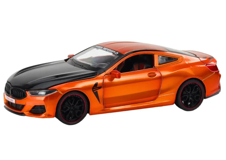 Metalni Sportski Auto 1:24 S Trenjem, Narančasti 3