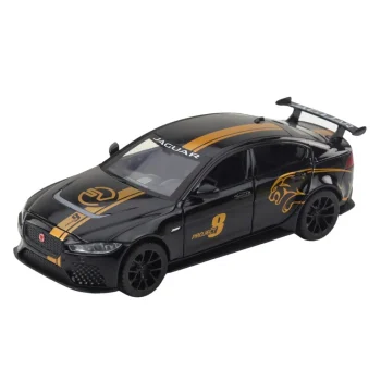 Metalni Sportski Auto Pull Back Crni 1:32 Sa Svjetlima I Zvukom 2