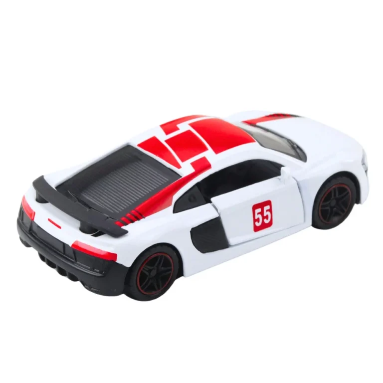 Metalni Sportski Auto Sa Svjetlima I Zvukom 1:43, Bijeli 5