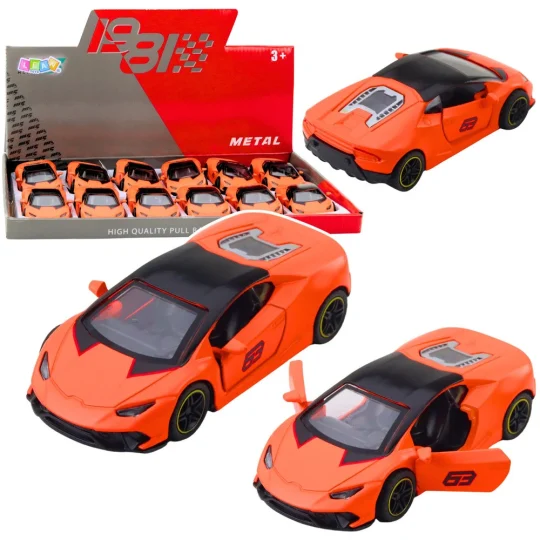 Metalni Sportski Automobil, Povlačenje, Narančasti, 1:43 1