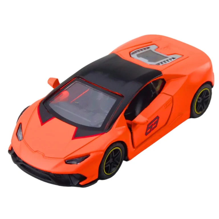 Metalni Sportski Automobil, Povlačenje, Narančasti, 1:43 2