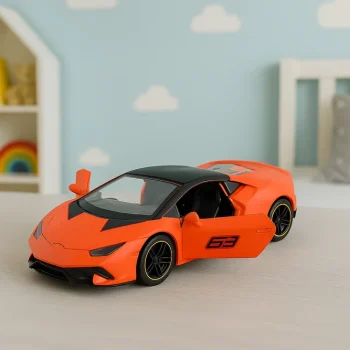 Metalni Sportski Automobil, Povlačenje, Narančasti, 1:43 3