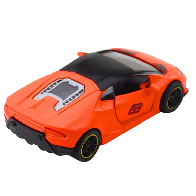 Metalni Sportski Automobil, Povlačenje, Narančasti, 1:43 4
