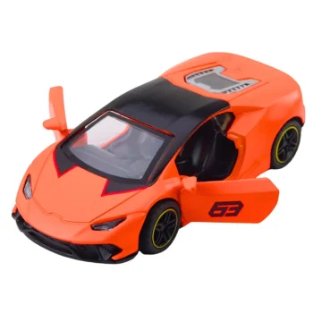 Metalni Sportski Automobil, Povlačenje, Narančasti, 1:43 5