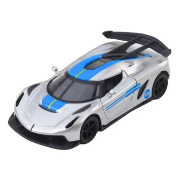 Metalni Sportski Automobil, Povlačenje, Srebrni, 1:32 2