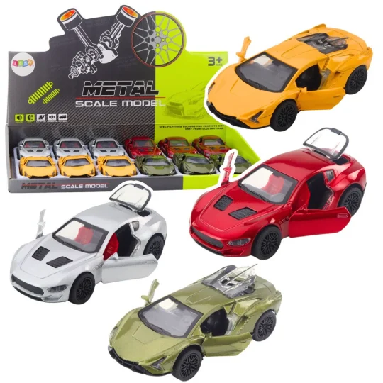 Metalni Sportski Automobil S Motoriziranim Svjetlima, Miks Zvukova 1
