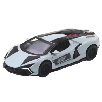 Metalni Sportski Automobil Za Utrke, Otvaranje Vrata, Siva 1:32 2