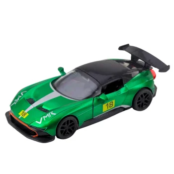 Metalni Sportski Automobil Za Utrke, Otvaranje Vrata, Zelena Boja 1:32 2