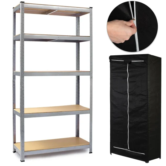 Metalni Stalak Za Odlaganje 180 X 90 X 40 Cm Humberg Hr 812 + Besplatna Navlaka 1