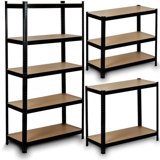 Metalni Stalak Za Odlaganje 180 X 90 X 40 Cm Humberg Hr 813 Crni 1