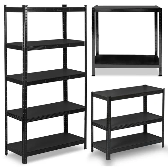 Metalni Stalak Za Odlaganje 180 X 90 X 40 Cm Humberg Hr 851 Crni 1