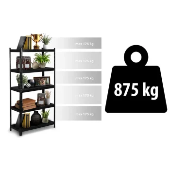 Metalni Stalak Za Odlaganje 180 X 90 X 40 Cm Humberg Hr 851 Crni 8
