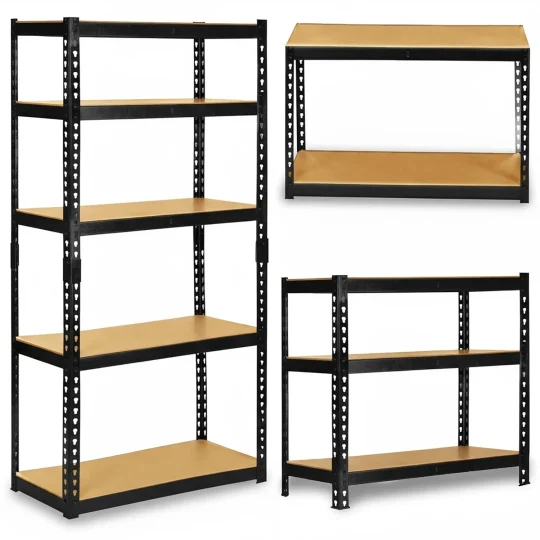 Metalni Stalak Za Odlaganje 183 X 90 X 40 Cm Humberg Hr 853 Crni 1
