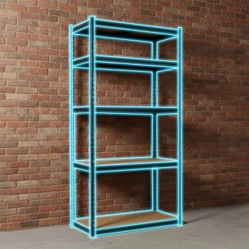 Metalni Stalak Za Odlaganje 183 X 90 X 40 Cm Humberg Hr 853 Crni 10