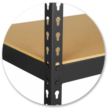 Metalni Stalak Za Odlaganje 183 X 90 X 40 Cm Humberg Hr 853 Crni 2