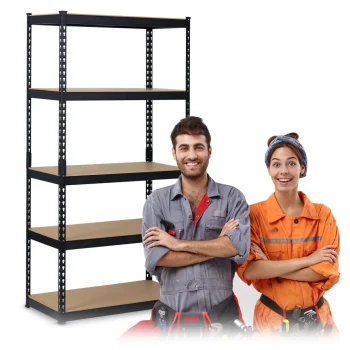 Metalni Stalak Za Odlaganje 183 X 90 X 45 Cm Humberg Hr 700 Crni (570001) 11