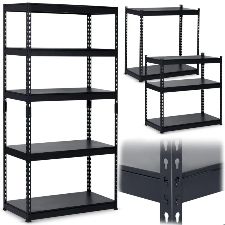 Metalni Stalak Za Odlaganje 183 X 90 X 45 Cm Humberg Hr 700 Crni (570010) 13