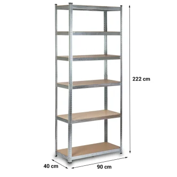 Metalni Stalak Za Odlaganje 222 X 90 X 40 Cm Humberg Hr 814 5