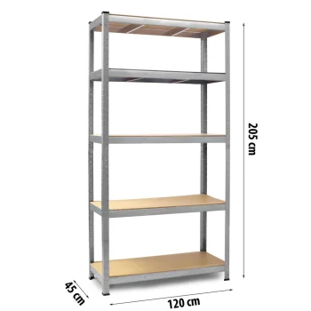 Metalni Stalak Za Odlaganje Humberg 4850, 205 × 120 × 45 Cm 11
