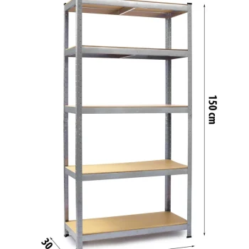 Metalni Stalci Za Pohranu Humberg Hr 810, 150 × 75 × 30 Cm, Set Od 2 8