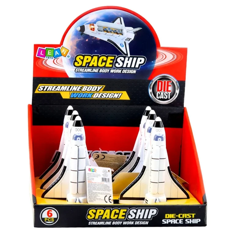 Metalni Svemirski Brod Na Povlačenje, Bijeli, 14 × 10 × 5 Cm 6