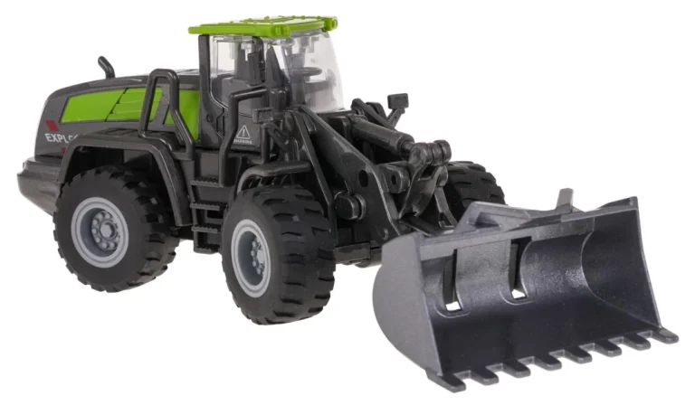 Metalni Traktor S Plugom Crno Zeleni 3+ 2
