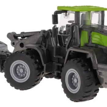 Metalni Traktor S Plugom Crno Zeleni 3+ 4
