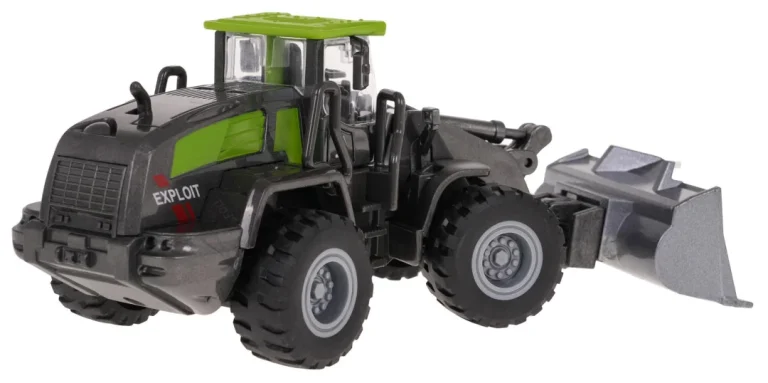 Metalni Traktor S Plugom Crno Zeleni 3+ 5
