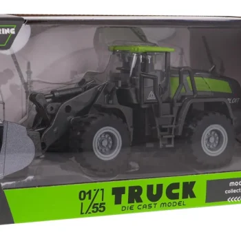 Metalni Traktor S Plugom Crno Zeleni 3+ 6