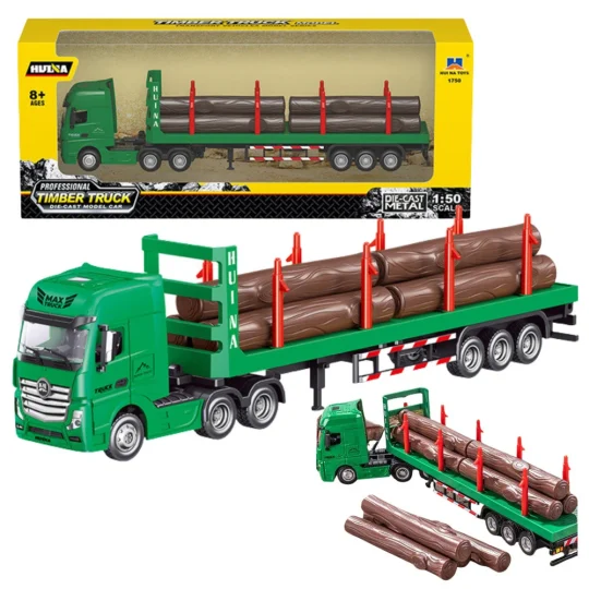 Metalni Transporter Drva Huina 1:50 Zeleni 1