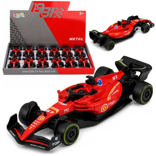 Metalni Trkaći Automobil Formule 1, Crveni, 1:43 1