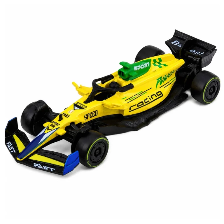 Metalni Trkaći Automobil Formule 1, žuti, 1:43 2
