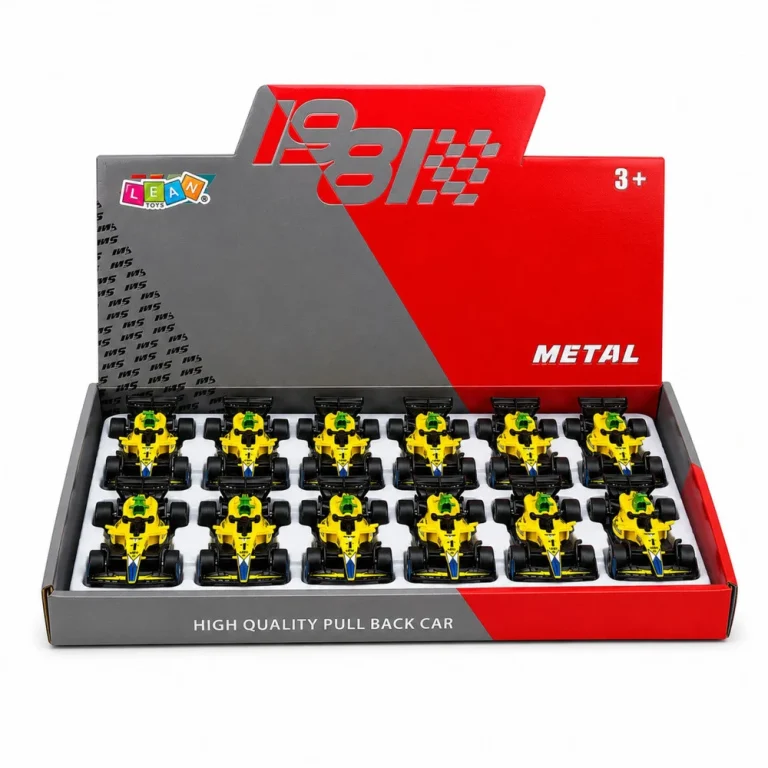 Metalni Trkaći Automobil Formule 1, žuti, 1:43 5