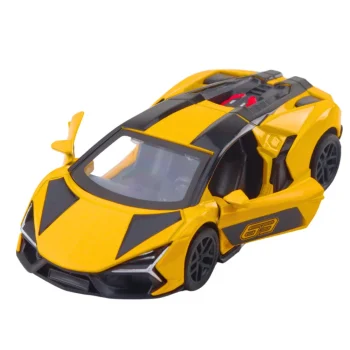 Metalni Trkaći Automobil, Povlačenje, žuti, 1:32 3