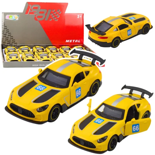 Metalni Trkaći Automobil, Povlačenje, žuti, 1:43 1
