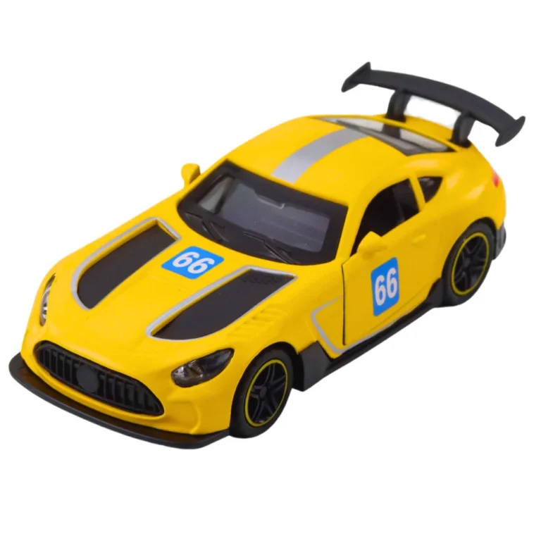 Metalni Trkaći Automobil, Povlačenje, žuti, 1:43 2