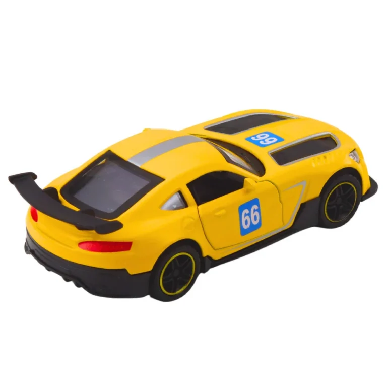 Metalni Trkaći Automobil, Povlačenje, žuti, 1:43 4