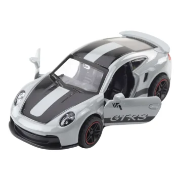 Metalni Trkaći Automobil S Otvarajućim Vratima, Sivi Gtrs 1:43 2