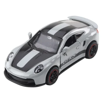 Metalni Trkaći Automobil S Otvarajućim Vratima, Sivi Gtrs 1:43 3