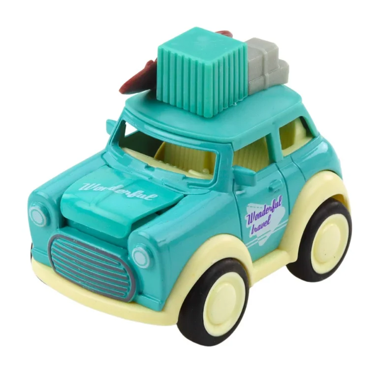 Metalni Turistički Automobil, Poskakujuća Hauba, Pogon Na Trenje, Mix Boja, 9 × 7,5 × 6 Cm 3